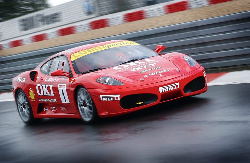 Hero photography of a Ferrari